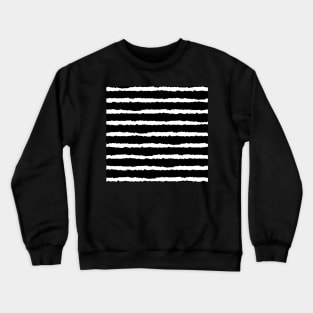 Black Horizontal Stripe Seamless Pattern Crewneck Sweatshirt